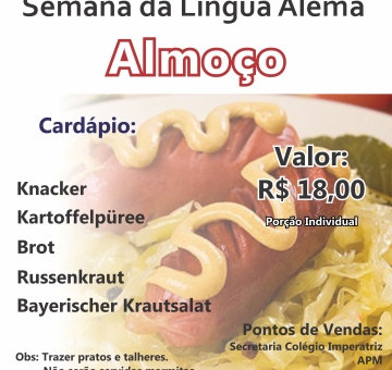 Almo&ccedil;o - Semana da L&iacute;ngua Alem&atilde;